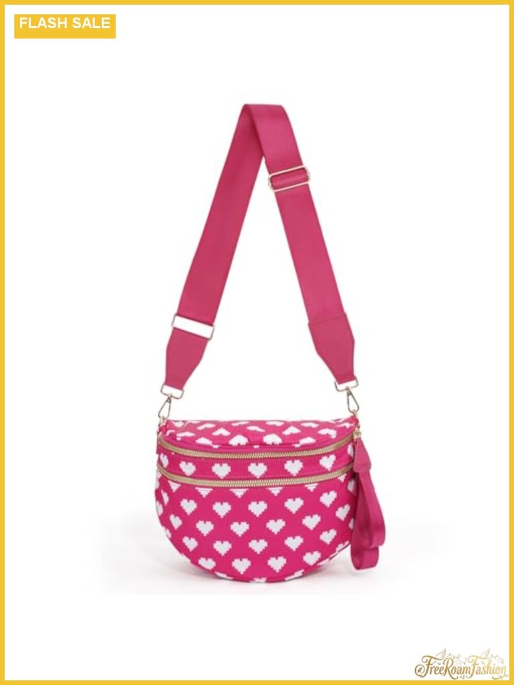 Nylon Crossbody Bum Bag Sling Convertible Travel Purse Adjustable Strap